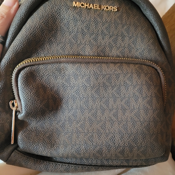 Michael Kors Brown Mini Backpack - Picture 1 of 4